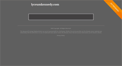 Desktop Screenshot of lyceumkennedy.com